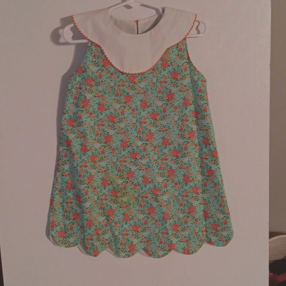 Easter dress with flowers. Perfect for growing toddler